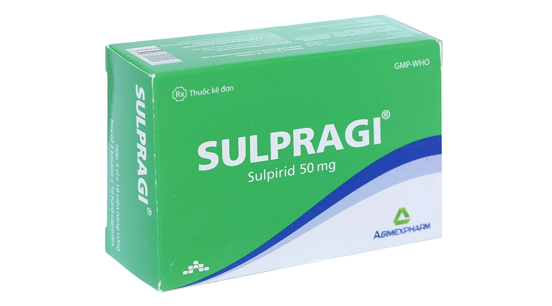 Sulpragi 50mg trị tâm thần phân liệt, rối loạn lo âu (3 vỉ x 10 viên) - 1