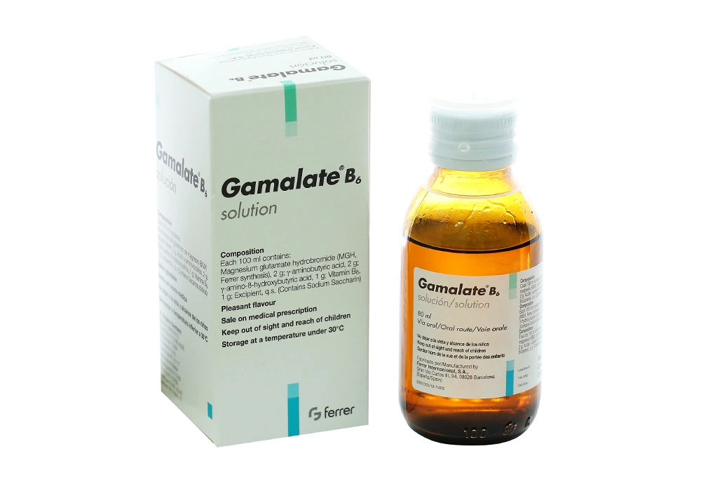 Dung dịch uống Gamalate B6 trị suy nhược thần kinh chai 80ml - 