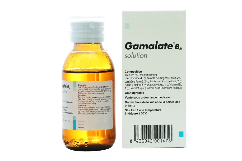 Dung dịch uống Gamalate B6 trị suy nhược thần kinh chai 80ml - 2