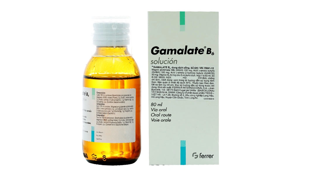 Dung dịch uống Gamalate B6 trị suy nhược thần kinh chai 80ml - 3