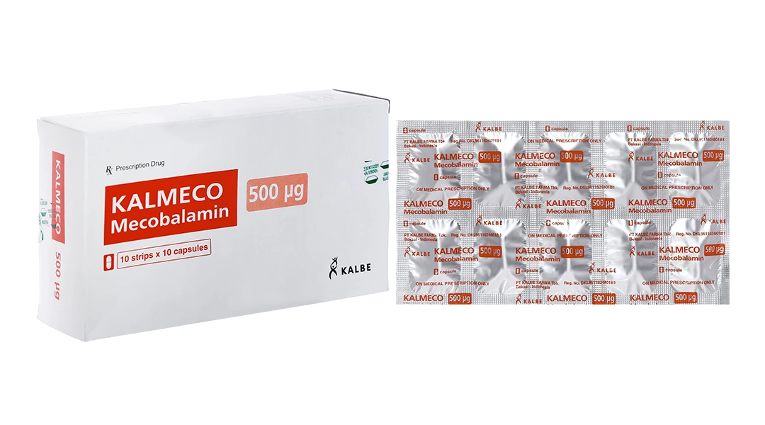 Kalmeco 500mcg trị bệnh lý thần kinh ngoại biên (10 vỉ x 10 viên) - 