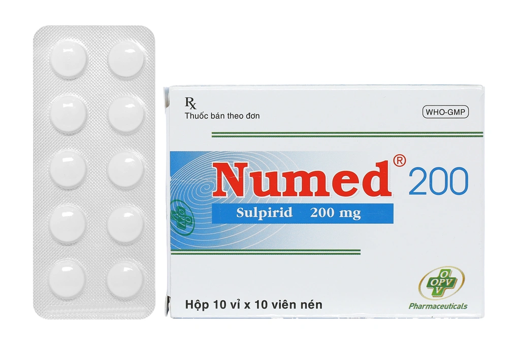 Numed 200 trị tâm thần phân liệt (10 vỉ x 10 viên) - 