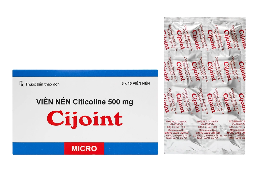 Cijoint 500mg trị chấn thương mạch máu (3 vỉ x 10 viên) - 