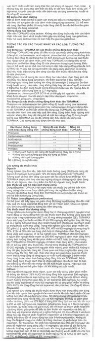 Topamax 50 trị động kinh, dự phòng đau nửa đầu (6 vỉ x 10 viên) - 8