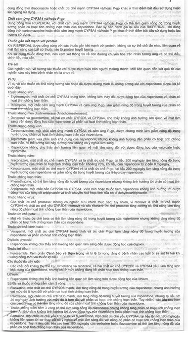 Risperdal 2mg trị tâm thần phân liệt (6 vỉ x 10 viên) - 7