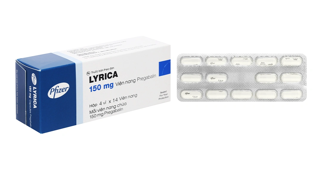 Lyrica 150mg trị động kinh, đau dây thần kinh (4 vỉ x 14 viên) - 3