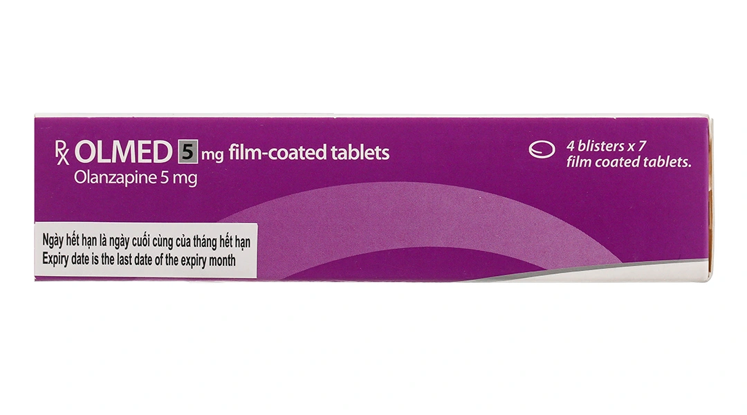 Olmed 5mg trị tâm thần phân liệt (4 vỉ x 7 viên) - 2