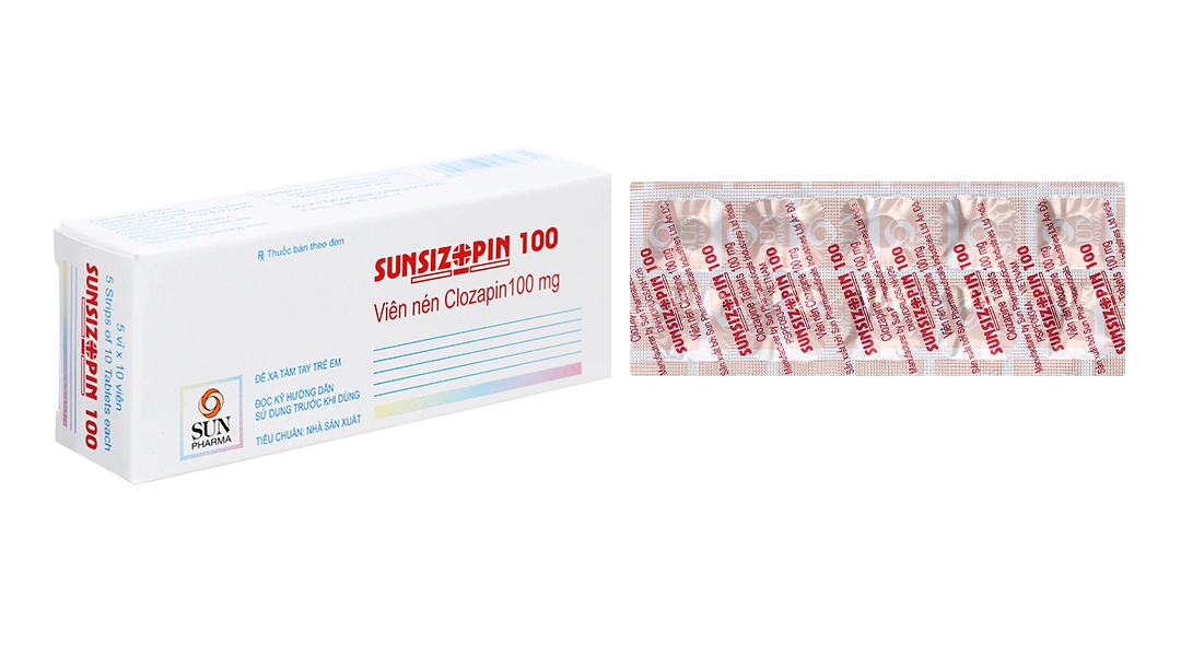 Sunsizopin 100 trị tâm thần phân liệt (5 vỉ x 10 viên) - 