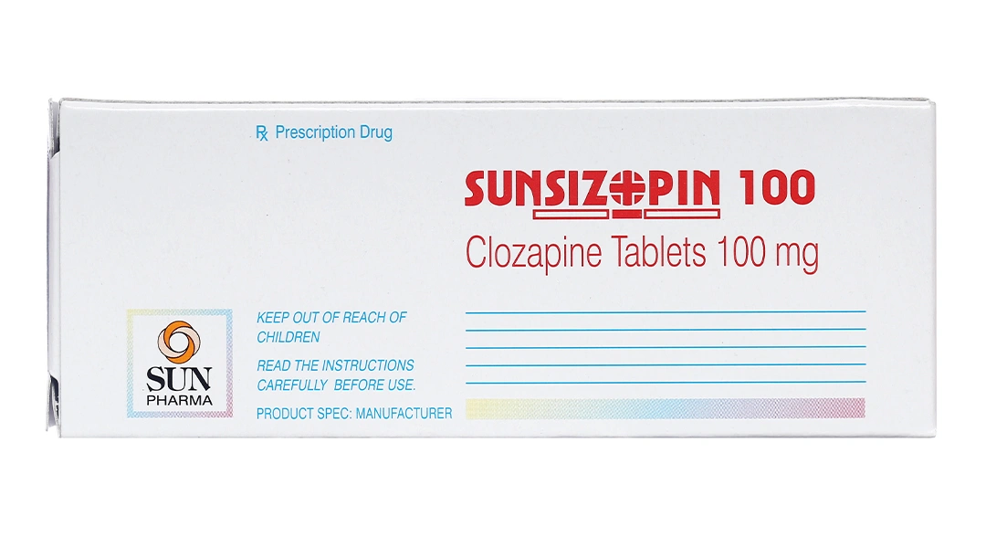 Sunsizopin 100 trị tâm thần phân liệt (5 vỉ x 10 viên) - 1