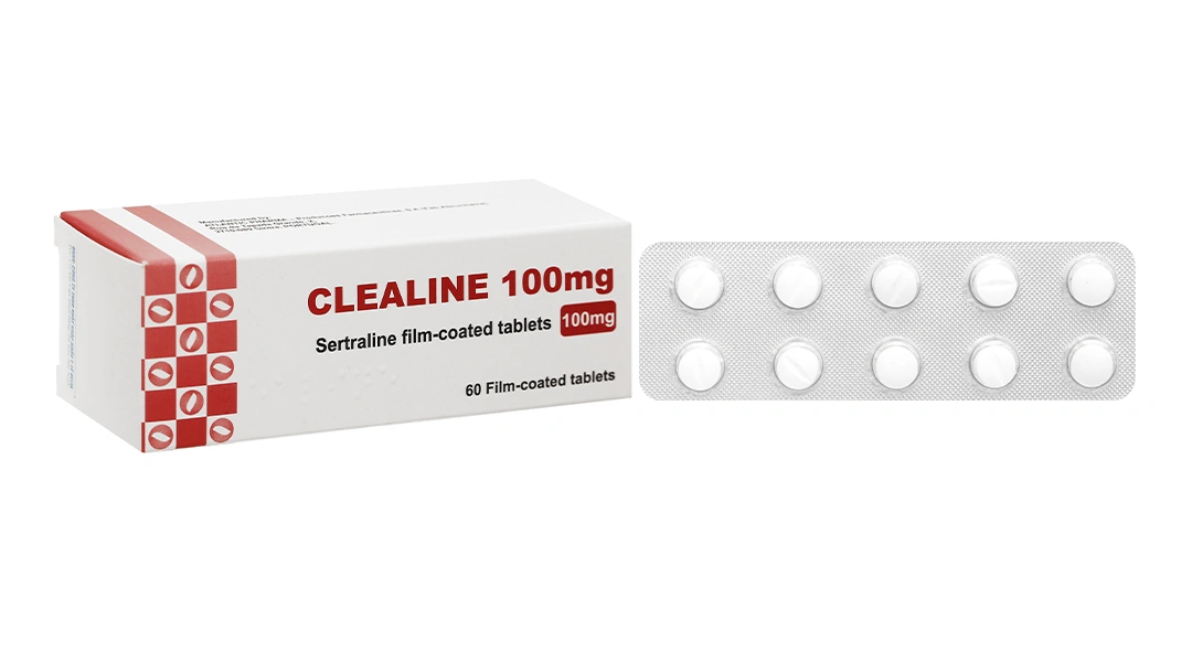 Clealine 100mg trị triệu chứng trầm cảm (6 vỉ x 10 viên) - 