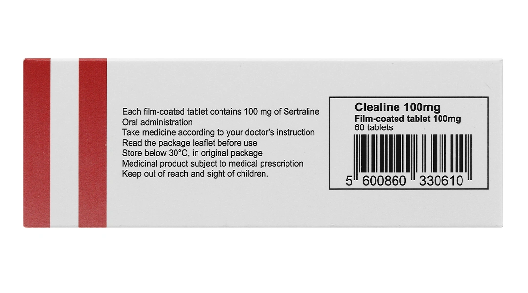 Clealine 100mg trị triệu chứng trầm cảm (6 vỉ x 10 viên) - 3