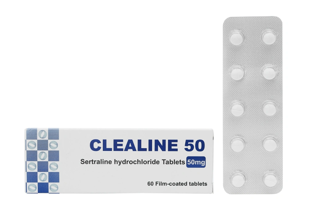 Clealine 50 trị triệu chứng trầm cảm (6 vỉ x 10 viên) - 