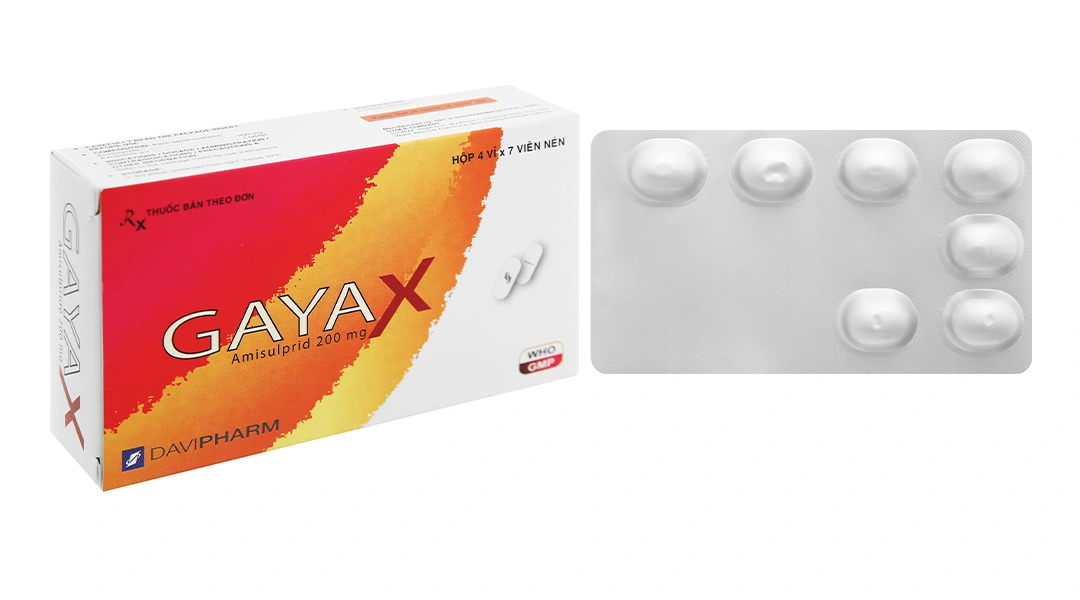 Gayax 200mg trị tâm thần phân liệt (4 vỉ x 7 viên) - 