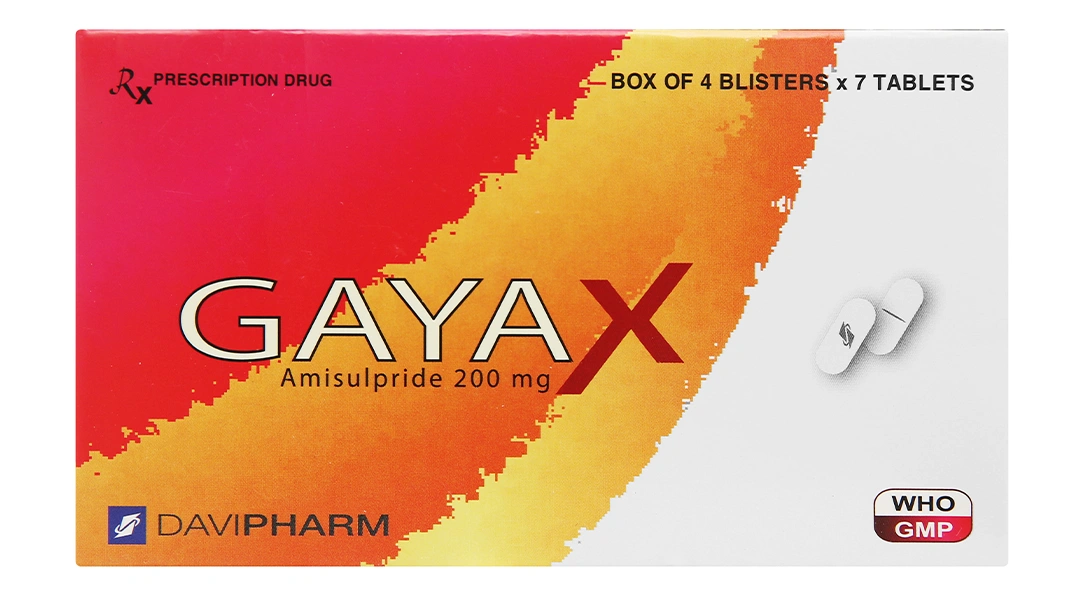 Gayax 200mg trị tâm thần phân liệt (4 vỉ x 7 viên) - 1
