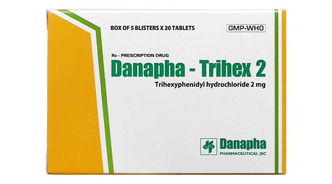 Danapha-Trihex 2 trị Parkinson (5 vỉ x 20 viên) - 1