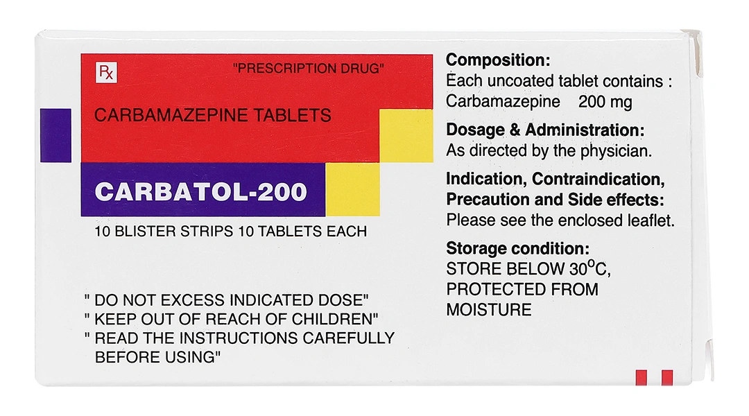 Carbatol-200 trị động kinh (10 vỉ x 10 viên) - 2