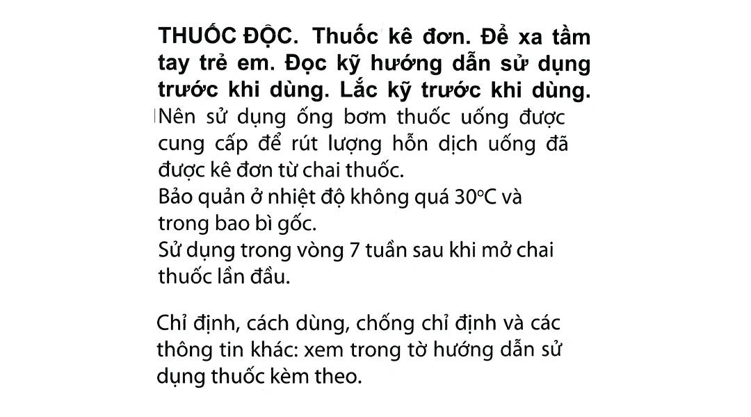 Hỗn dịch uống Trileptal 60mg/ml trị động kinh chai 100ml - 5