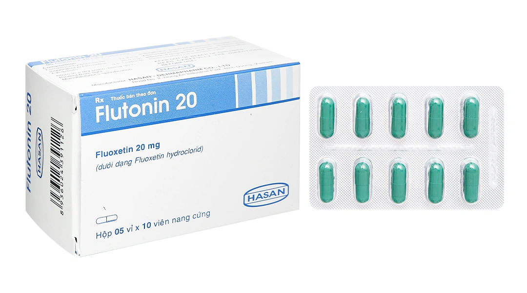 Flutonin 20 trị trầm cảm, rối loạn lưỡng cực (5 vỉ x 10 viên) - 