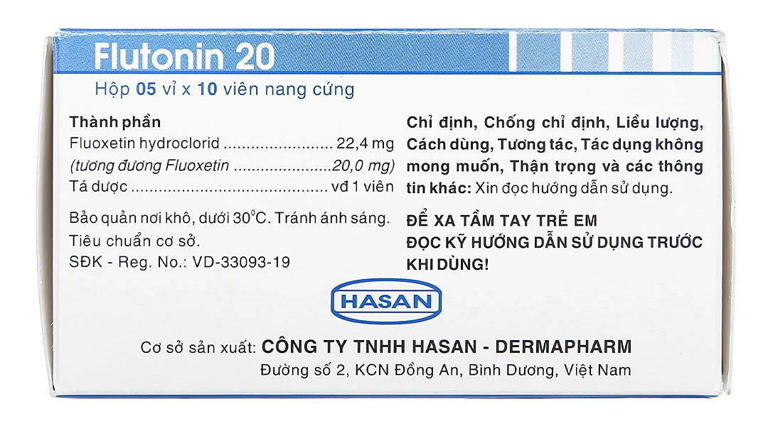 Flutonin 20 trị trầm cảm, rối loạn lưỡng cực (5 vỉ x 10 viên) - 3