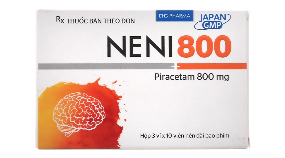 Neni 800 trị triệu chứng chóng mặt, nhức đầu, mê sảng nặng (3 vỉ x 10 viên) - 2