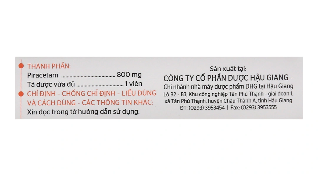 Neni 800 trị triệu chứng chóng mặt, nhức đầu, mê sảng nặng (3 vỉ x 10 viên) - 3