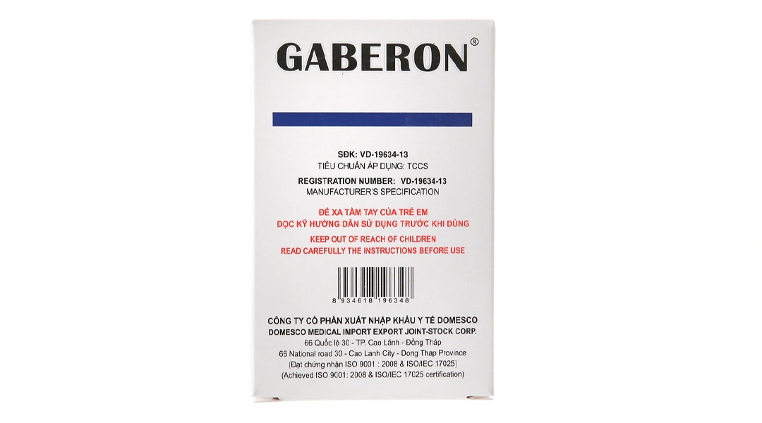 Gaberon 300mg hỗ trợ trị động kinh cục bộ (5 vỉ x 10 viên) - 2