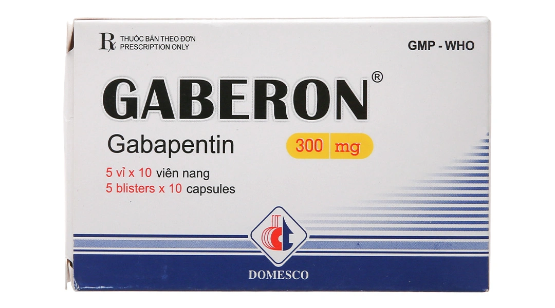 Gaberon 300mg hỗ trợ trị động kinh cục bộ (5 vỉ x 10 viên) - 1
