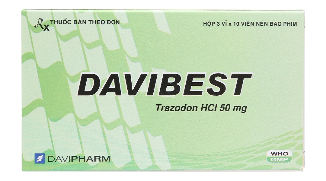Davibest 50mg trị trầm cảm (3 vỉ x 10 viên) - 1