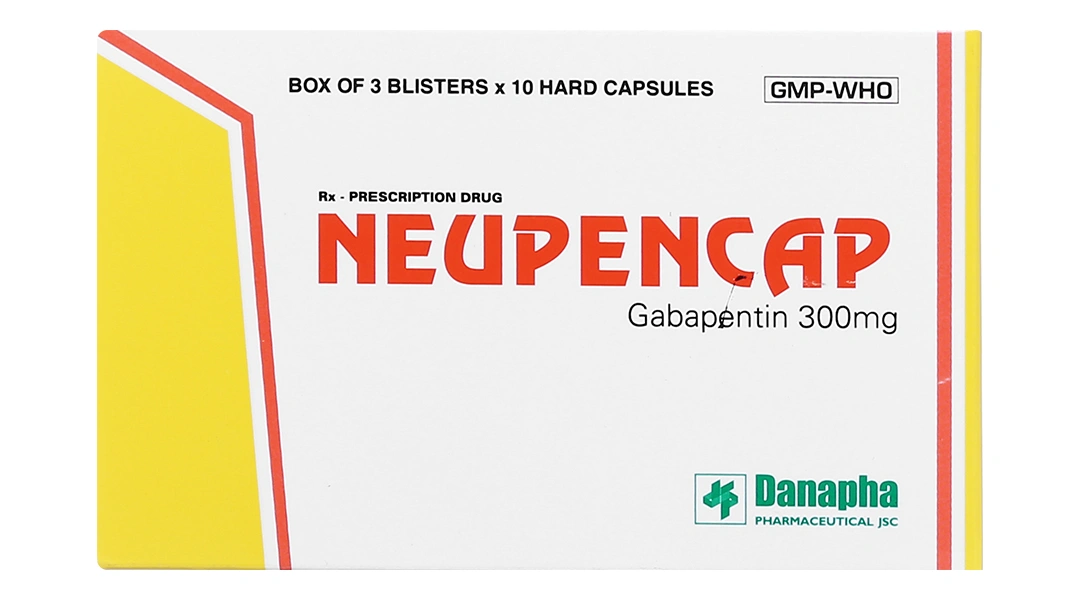 Neupencap 300mg trị động kinh, đau dây thần kinh (3 vỉ x 10 viên) - 2