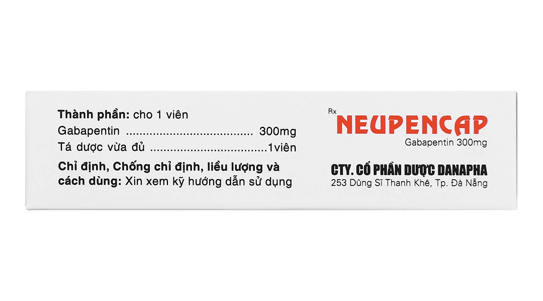 Neupencap 300mg trị động kinh, đau dây thần kinh (3 vỉ x 10 viên) - 5