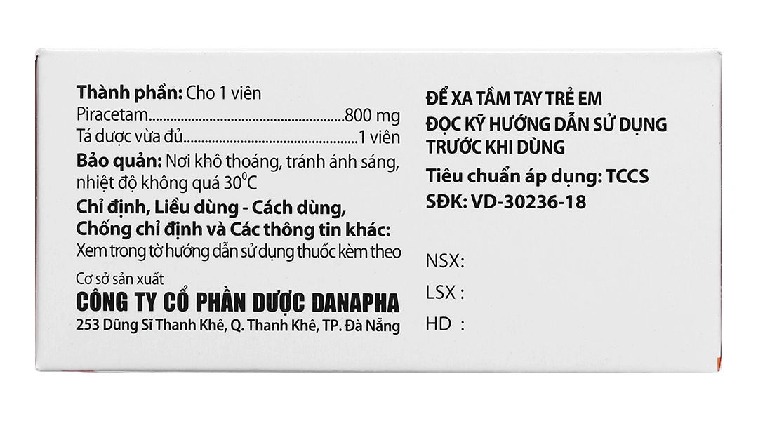 Neuropyl 800 trị chóng mặt, giật rung cơ (5 vỉ x 10 viên) - 3
