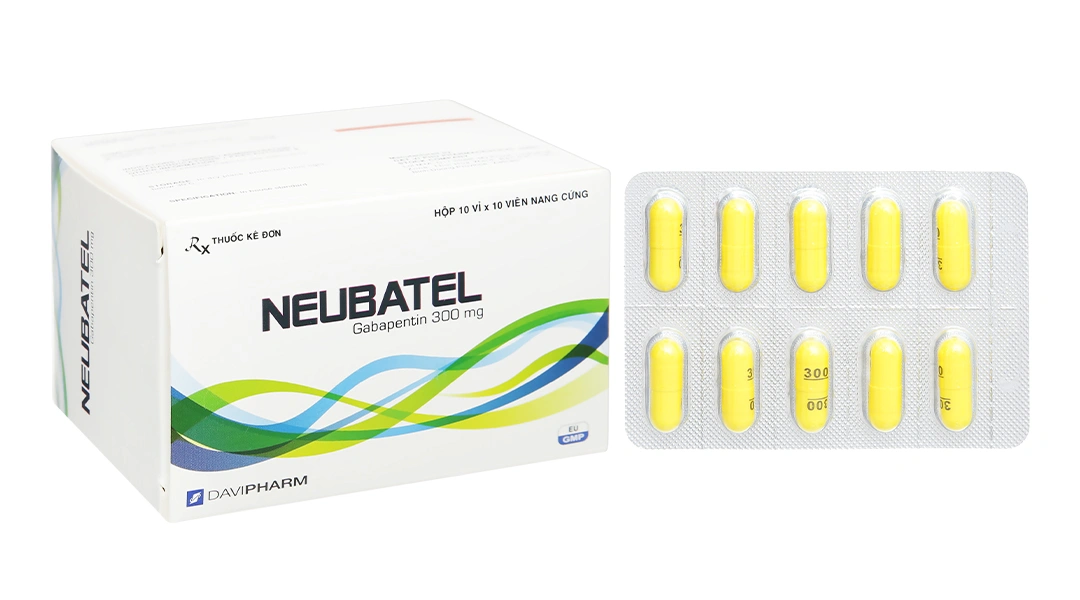 Neubatel 300mg hỗ trợ trị động kinh cục bộ (10 vỉ x 10 viên) - 
