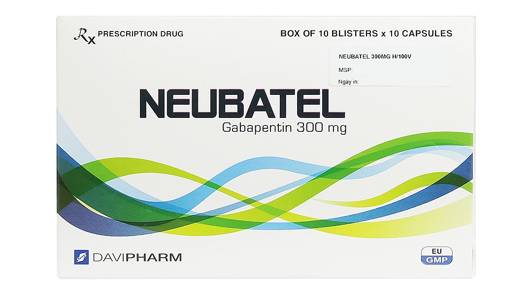 Neubatel 300mg hỗ trợ trị động kinh cục bộ (10 vỉ x 10 viên) - 1