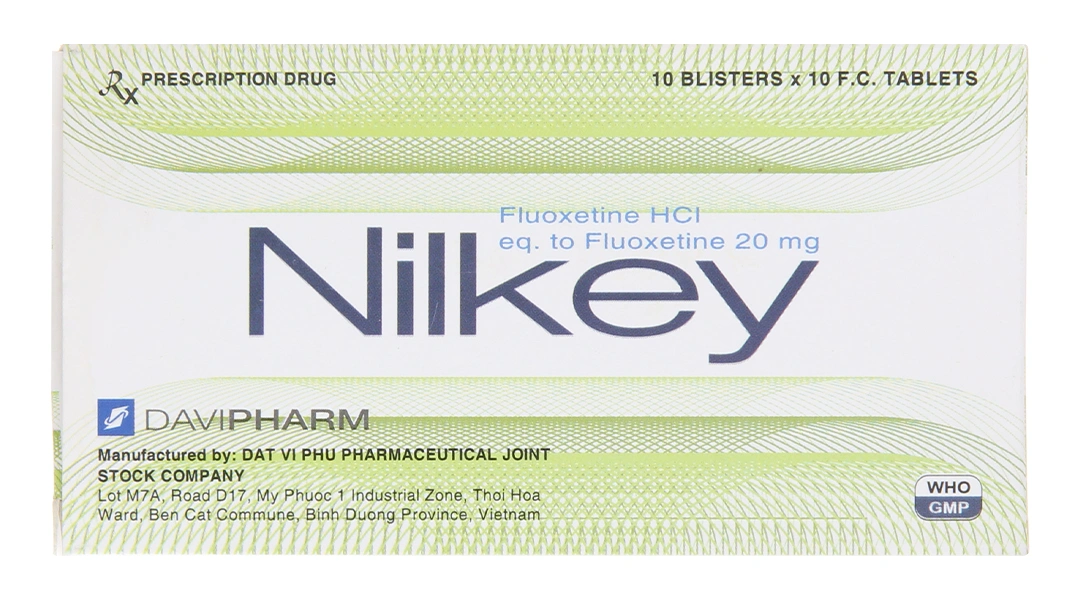 Nilkey 20mg trị bệnh trầm cảm, hội chứng hoảng sợ (10 vỉ x 10 viên) - 1