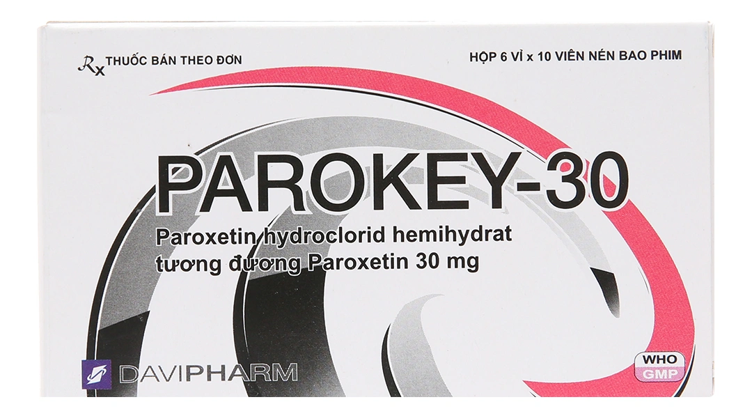 Parokey-30 trị trầm cảm, rối loạn ám ảnh cưỡng chế (6 vỉ x 10 viên) - 1