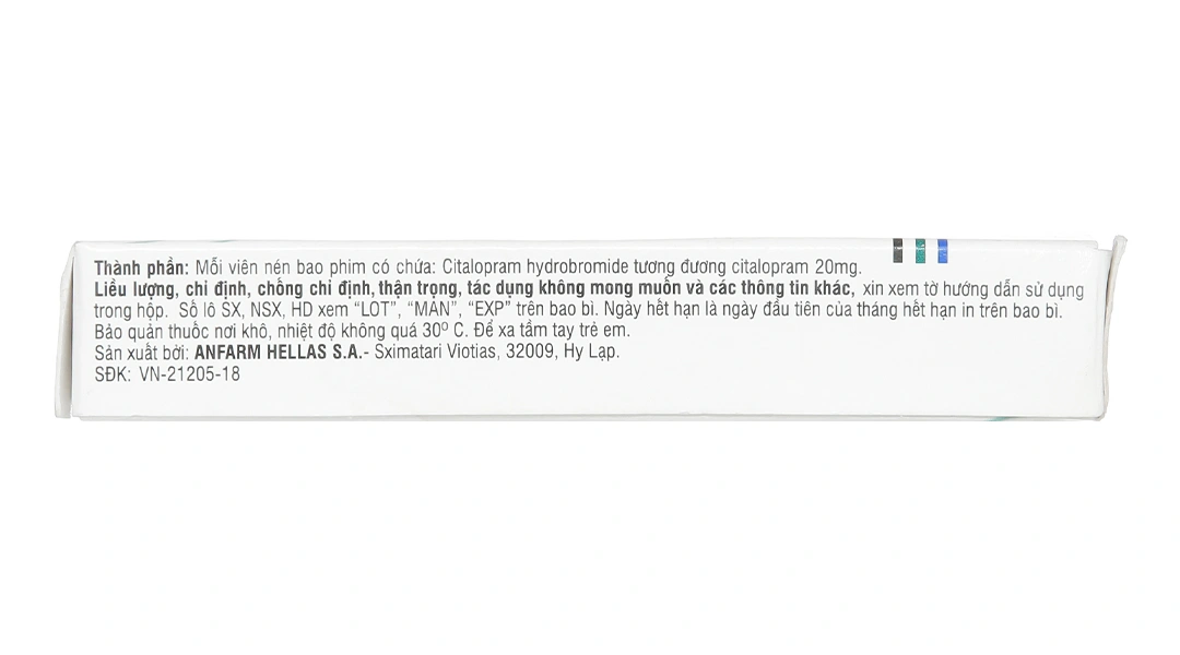Pramital 20mg trị trầm cảm (2 vỉ x 14 viên) - 3