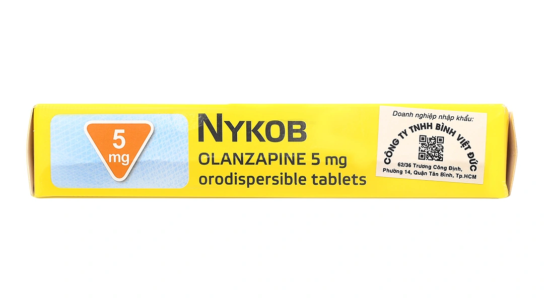 Nykob 5mg trị tâm thần phân liệt, rối loạn lưỡng cực (4 vỉ x 7 viên) - 2