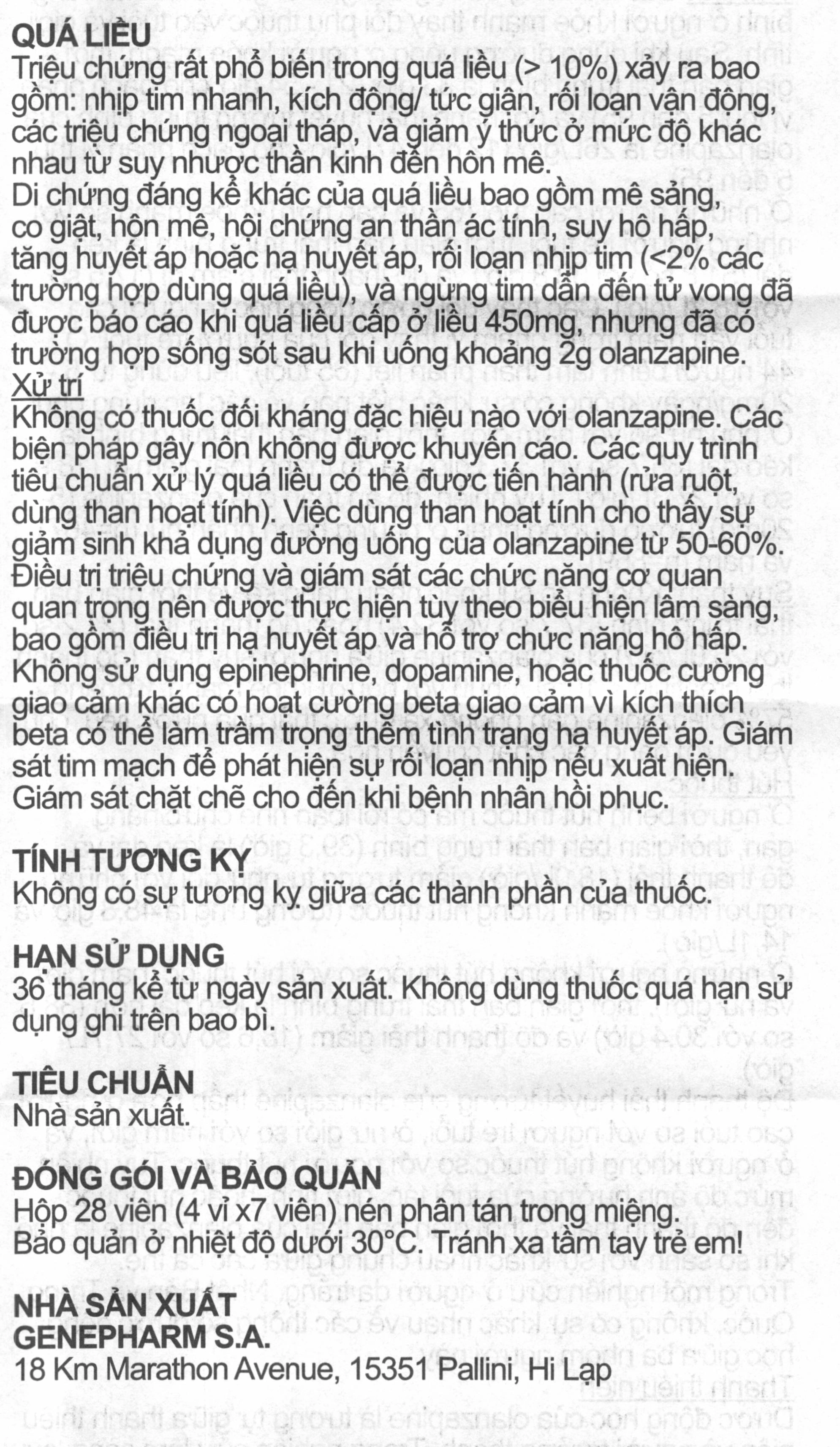 Nykob 5mg trị tâm thần phân liệt, rối loạn lưỡng cực (4 vỉ x 7 viên) - 11