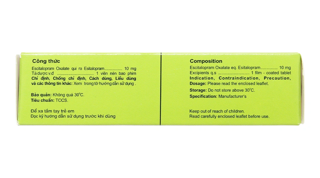 Lupilopram 10mg trị các chứng trầm cảm, rối loạn lo âu (3 vỉ x 10 viên) - 2