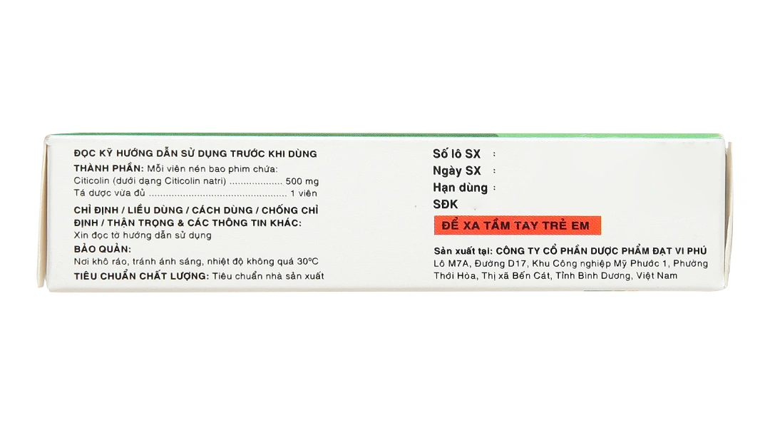 Sekaf 500mg trị Parkinson, rối loạn mạch máu não (2 vỉ x 10 viên) - 2