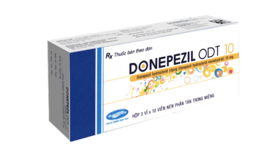 Donepezil ODT 10 điều trị triệu chứng trong bệnh Alzheimer (3 vỉ x 10 viên) - 