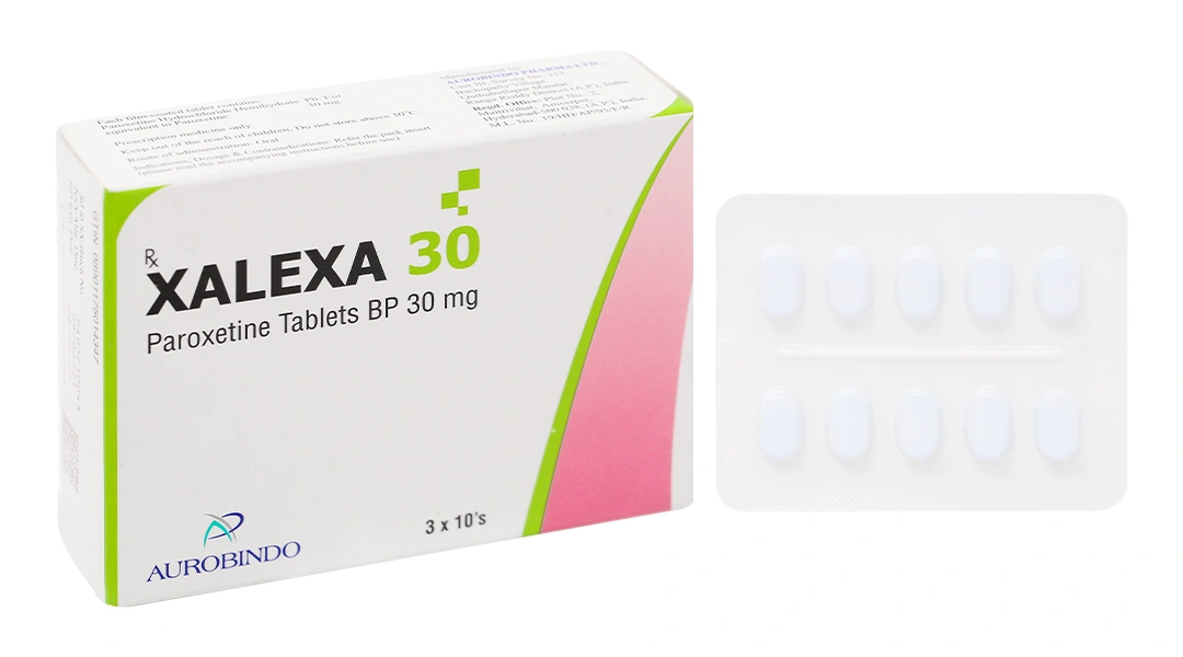 Xalexa 30 trị trầm cảm, rối loạn lo âu (3 vỉ x 10 viên) - 