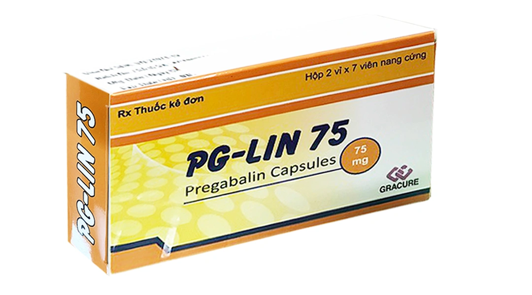 PG-Lin 75 trị động kinh, đau dây thần kinh (2 vỉ x 7 viên) - 