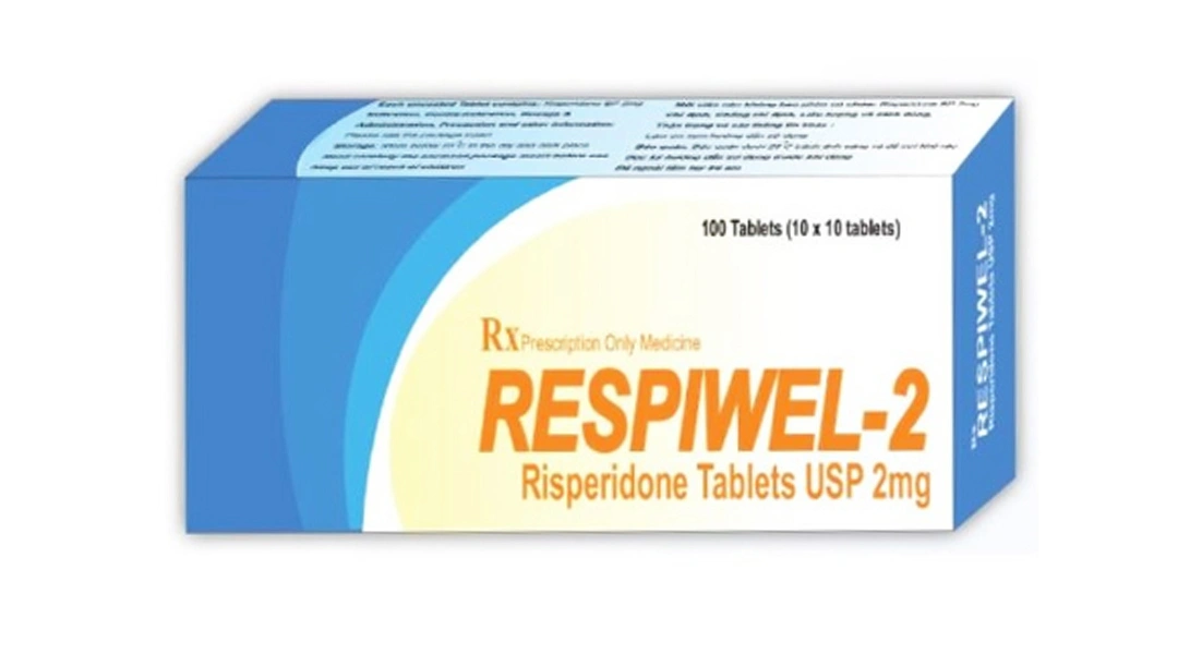 Respiwel-2 trị tâm thần phân liệt (10 vỉ x 10 viên) - 