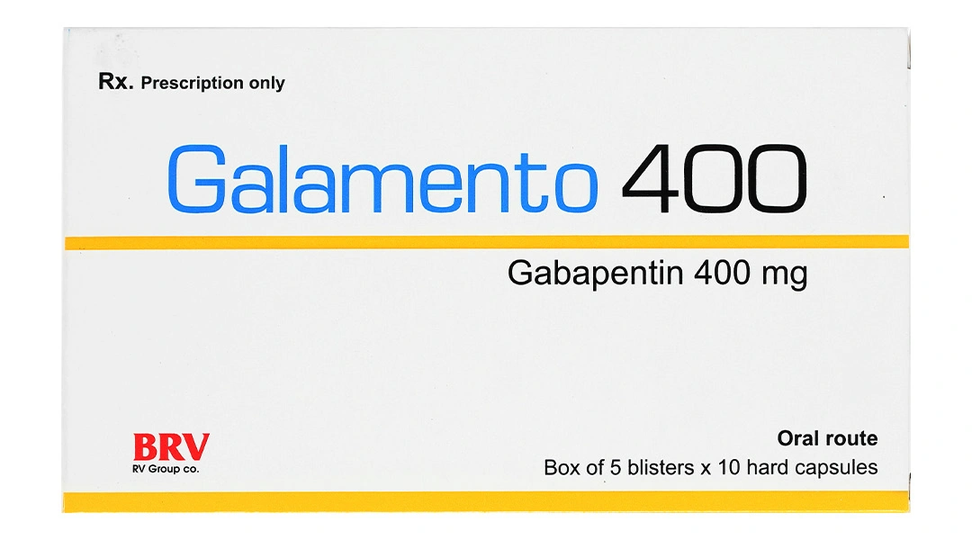 Galamento 400 trị động kinh, đau dây thần kinh (5 vỉ x 10 viên) - 3