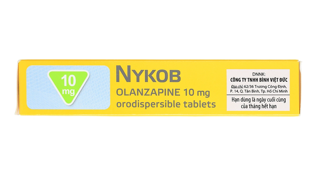 Nykob 10mg trị tâm thần phân liệt, rối loạn lưỡng cực (4 vỉ x 7 viên) - 4