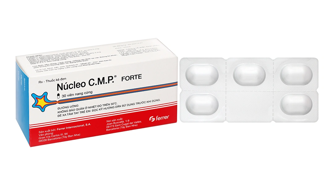 Núcleo C.M.P Forte trị các bệnh lý thần kinh ngoại biên (6 vỉ x 5 viên) - 