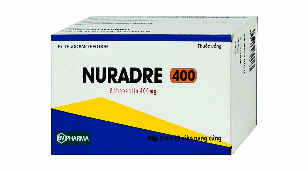 Nuradre 400mg trị động kinh cục bộ (5 vỉ x 10 viên) - 