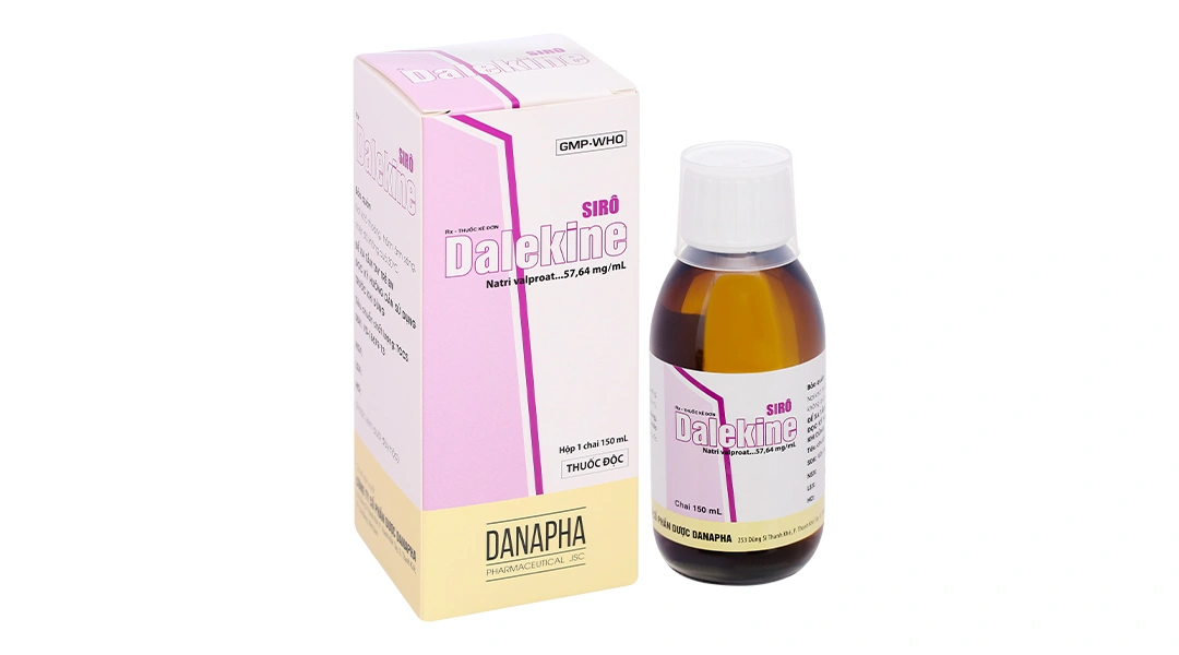 Sirô Dalekine 57,64mg/ml điều trị động kinh chai 150ml - 