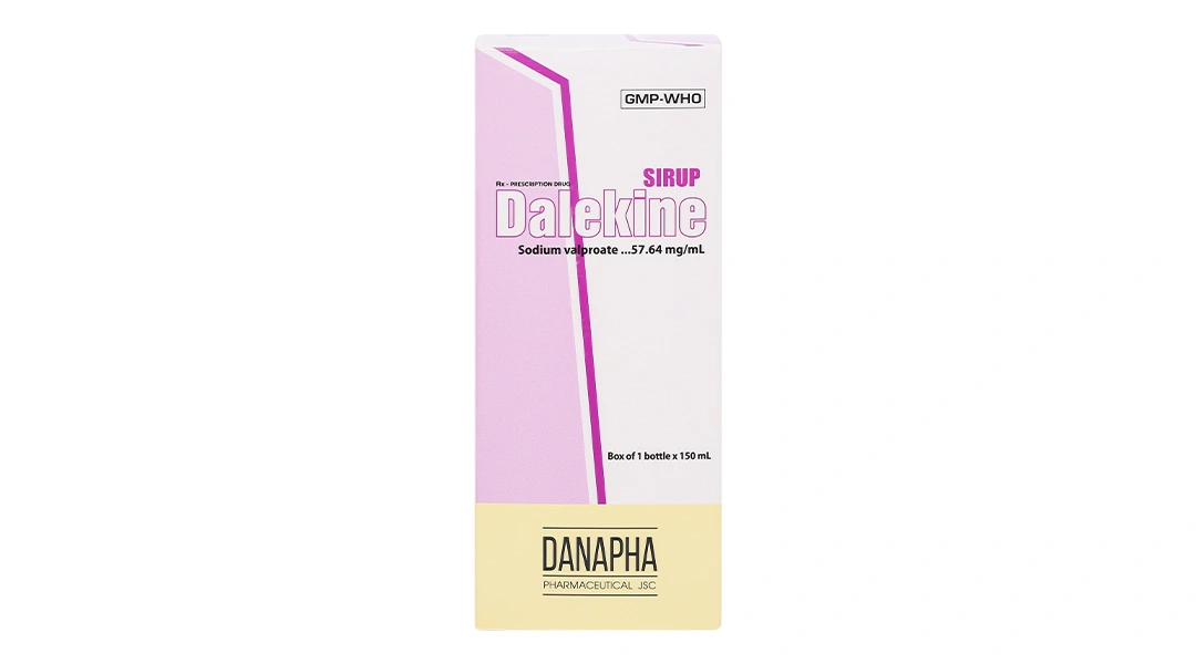 Sirô Dalekine 57,64mg/ml điều trị động kinh chai 150ml - 1